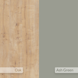 Decortie Hillary Oak and Ash Green Round Coffee Table - Size: 38 x 80 x 80cm - Multi - Wilko - thumbnail 7