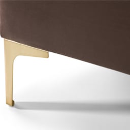 Julian Bowen Deco Double Truffle Velvet Bed Frame - Gold - Wilko - thumbnail 6
