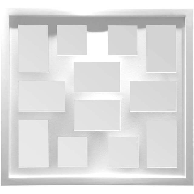 Premier Housewares White 12 Photo Multi Photo Frame - Wilko - image 1