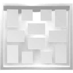 Premier Housewares White 12 Photo Multi Photo Frame - Wilko - thumbnail 1