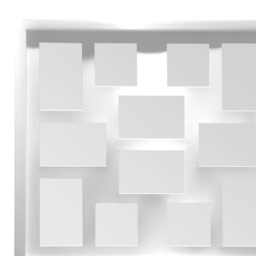 Premier Housewares White 12 Photo Multi Photo Frame - Wilko - thumbnail 3