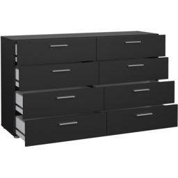 Florence 8 Drawer Black Chest of Drawers - Furniture to Go - Wilko - thumbnail 5