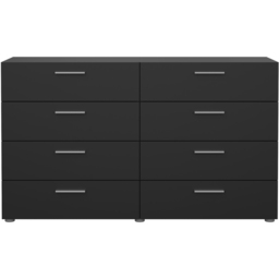 Florence 8 Drawer Black Chest of Drawers - Furniture to Go - Wilko - thumbnail 4