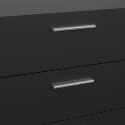Florence 8 Drawer Black Chest of Drawers - Furniture to Go - Wilko - thumbnail 6