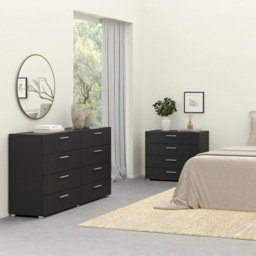 Florence 8 Drawer Black Chest of Drawers - Furniture to Go - Wilko - thumbnail 7