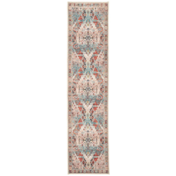 Kukoon Beige Grey Distressed Vintage Rug 60 x 240cm - Multi - Wilko
