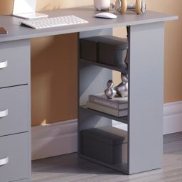 VIDA DESIGNS Mason Computer Desk Grey - Size: 72 x 120 x 49cm - Wilko - thumbnail 7