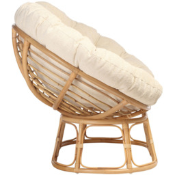 Desser Furniture Papasan 2 Seater Cloud and Natural Sofa - Brown - Wilko - thumbnail 5