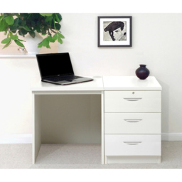 R White Cabinets 3 Drawer White Set-03 Desk - Size: 72.8 x 107.9 x 54cm - Wilko - thumbnail 5