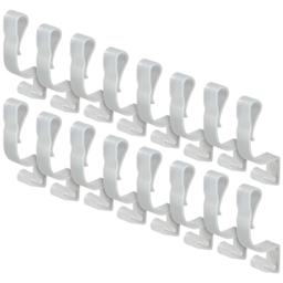 Xmas Haus Large White Gutter Hooks 16 Pack - Size: 2 x 3 x 7cm - Wilko - thumbnail 1