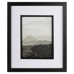 The Port Co Gallery Black Mounted Inlay Box Photo Frame 8 x 6 inch - Size: A5 - The Port. Co Gallery - Wilko - thumbnail 1