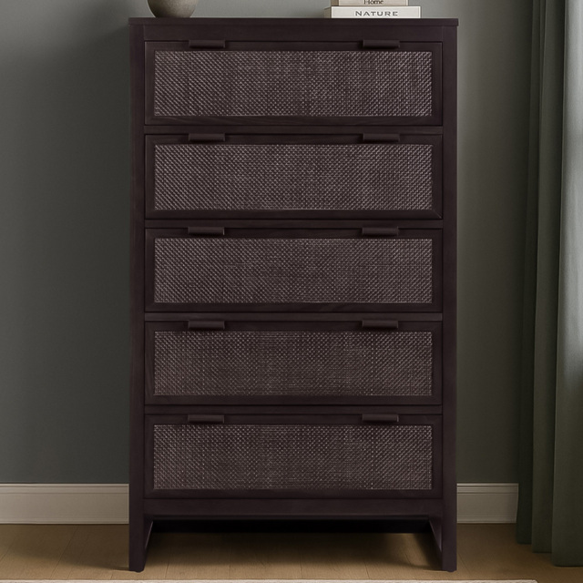 Teamson Home Hatteras 5 Drawer Espresso Dresser - Wilko - image 1