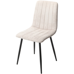 Core Products Aspen Set of 2 Natural and Black Straight Stitch Dining Chair - Brown - Wilko - thumbnail 4