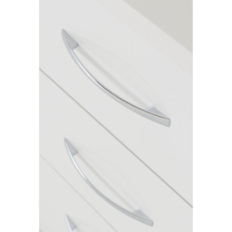 Seconique Nevada 3 Drawer White Gloss Chest of Drawers - Wilko - thumbnail 6