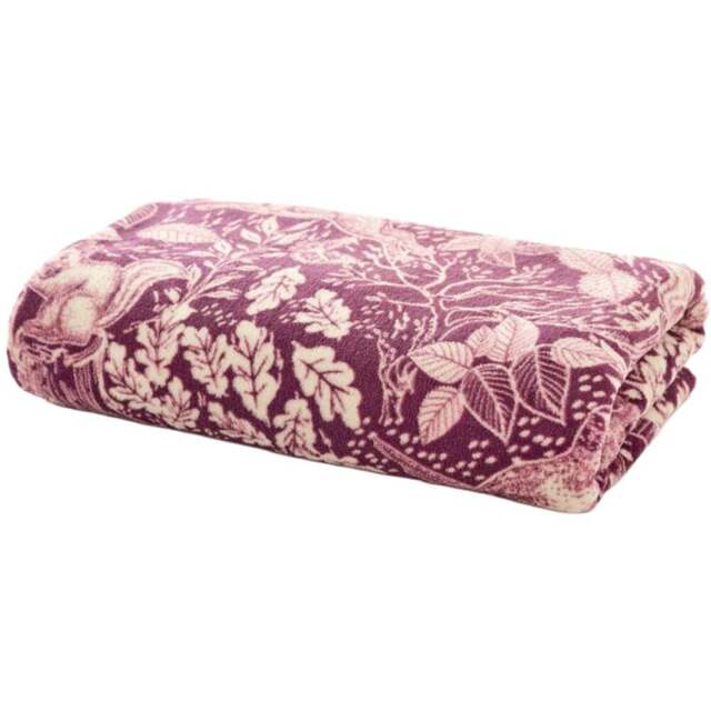 Deyongs Pink Winter Forest Throw 140 x 180cm - Wilko - image 1