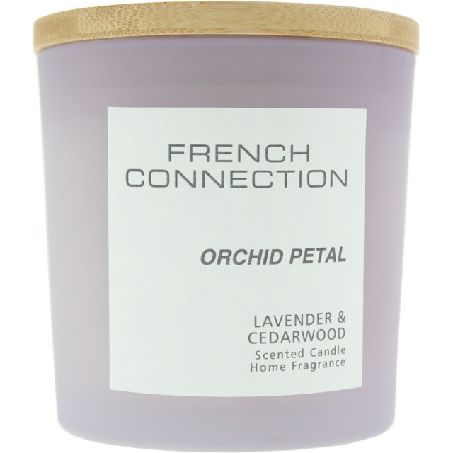 French Connection Pastel Range Orchid Petal Scented Candle - Size: 11.3 x 10.5 x 10.4cm - n/a - Wilko - image 1
