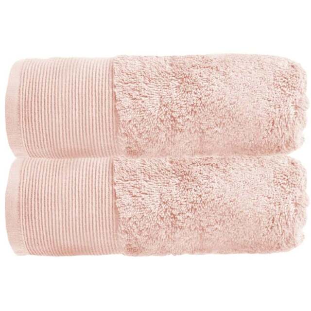 Allure Bath Fashions Bamboo Rose Pink Luxury Marlborough Hand Towel - Size: 50 x 90cm - Wilko - image 1