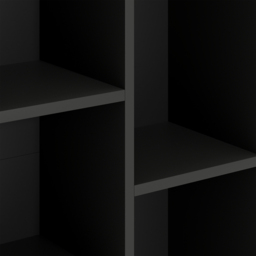 HOMCOM 5 Shelf Black Bookshelf - Size: 80 x 24 x 50cm - Wilko - thumbnail 4