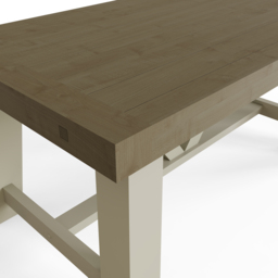 FWStyle Purbeck Truffle Dining Table - Cream - Wilko - thumbnail 4