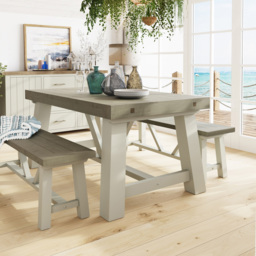 FWStyle Purbeck Truffle Dining Table - Cream - Wilko - thumbnail 6