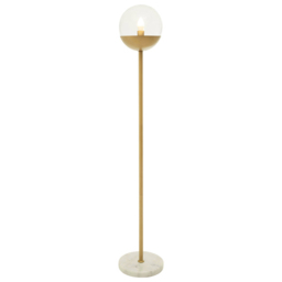 Premier Housewares Gold Finish Metal Floor Lamp - Size: 28 x 28 x 157cm - Wilko - thumbnail 3