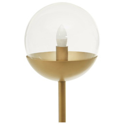 Premier Housewares Gold Finish Metal Floor Lamp - Size: 28 x 28 x 157cm - Wilko - thumbnail 4