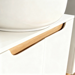 Home Source Florence 2 Door White Under Sink Cabinet - Size: 60 x 60 x 30cm - white and wood - Wilko - thumbnail 5