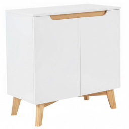 Home Source Florence 2 Door White Under Sink Cabinet - Size: 60 x 60 x 30cm - white and wood - Wilko - thumbnail 3