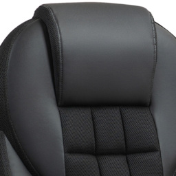 Portland Black Executive Office Chair with High Back and Armrests - Size: 120 x 69 x 65cm - Wilko - thumbnail 5