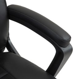Portland Black Executive Office Chair with High Back and Armrests - Size: 120 x 69 x 65cm - Wilko - thumbnail 6