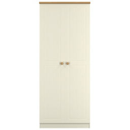 Crowndale Warwick 2 Door Cream Ash and Oak Double Wardrobe - Wilko - thumbnail 3