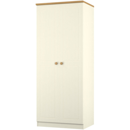 Crowndale Warwick 2 Door Cream Ash and Oak Double Wardrobe - Wilko - thumbnail 5