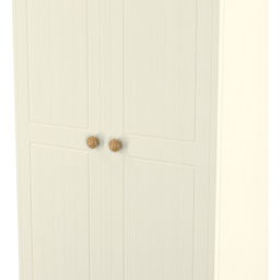 Crowndale Warwick 2 Door Cream Ash and Oak Double Wardrobe - Wilko - thumbnail 6