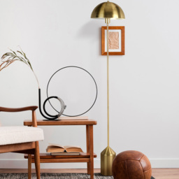 Lighting Collection Brea 2 Tier Navy Cotton Ceiling Shade - Size: 154 x 30 x 30cm - Gold - Wilko - thumbnail 3