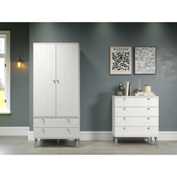 Core Products Augusta Curve 4 Drawer Chest of Drawers - White - Wilko - thumbnail 6