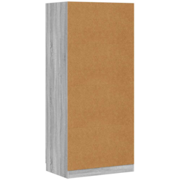 vidaXL 2 Door Grey Sonoma Engineered Wood Wardrobe - Wilko - thumbnail 4