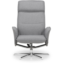 Julian Bowen Aria Grey Linen Swivel Recliner Chair with Footstool - Size: Single - Wilko - thumbnail 6