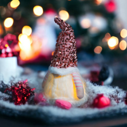 Xmas Haus Pink Sparkly Light Up Festive Gonk Decoration - Size: 200 x 130 x 130cm - Wilko - thumbnail 4