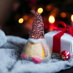 Xmas Haus Pink Sparkly Light Up Festive Gonk Decoration - Size: 200 x 130 x 130cm - Wilko - thumbnail 5