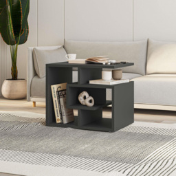 Decortie Labirent Anthracite Grey Multipurpose Coffee Table - Size: 45 x 54 x 40cm - Black - Wilko - thumbnail 7