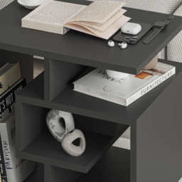 Decortie Labirent Anthracite Grey Multipurpose Coffee Table - Size: 45 x 54 x 40cm - Black - Wilko - thumbnail 4