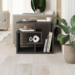 Decortie Labirent Anthracite Grey Multipurpose Coffee Table - Size: 45 x 54 x 40cm - Black - Wilko - thumbnail 5