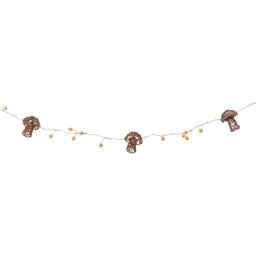 Autumnal Mushroom Rattan String Light - Brown - The Fall Collection - Wilko - thumbnail 1