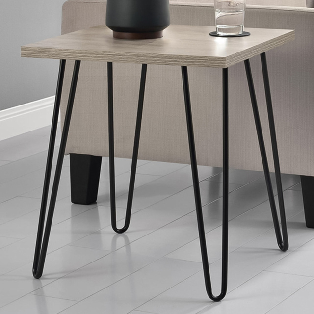 Dorel Owen Rustic Oak Retro End Table - Size: 55 x 49 x 49cm - Wilko - image 1