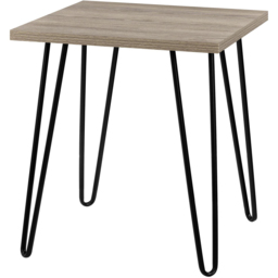 Dorel Owen Rustic Oak Retro End Table - Size: 55 x 49 x 49cm - Wilko - thumbnail 5