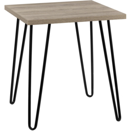 Dorel Owen Rustic Oak Retro End Table - Size: 55 x 49 x 49cm - Wilko - thumbnail 3