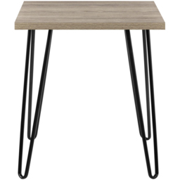 Dorel Owen Rustic Oak Retro End Table - Size: 55 x 49 x 49cm - Wilko - thumbnail 4