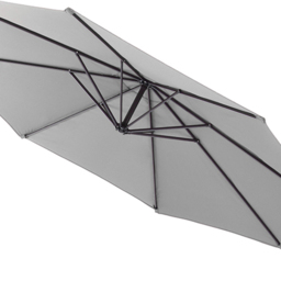 Living and Home Light Grey Cantilever Parasol with Cross Base 3m - Wilko - thumbnail 6