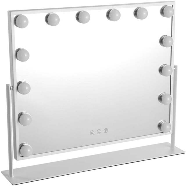 Living and Home White LED Makeup Mirror with Modes - Size: 45.5 x 55 x 10cm - Wilko - image 1