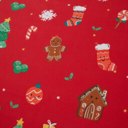 Christmas Friends Duvet Set Red and White Double - Candy Cane Lane - Wilko - thumbnail 6